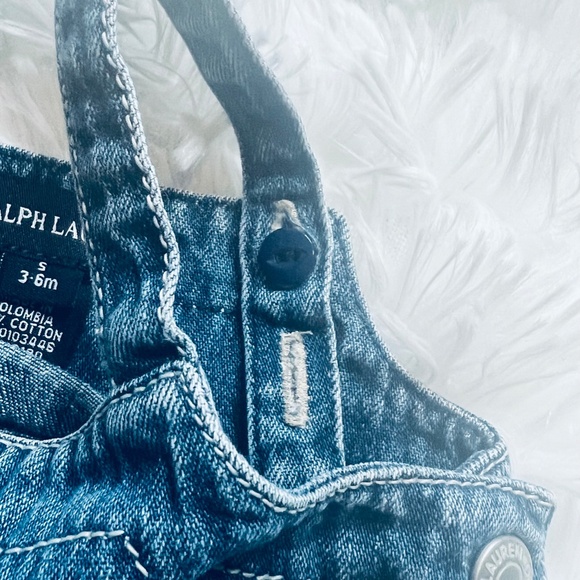 Girl's Ralph Lauren Blue Jean Dress - Picture 5 of 7